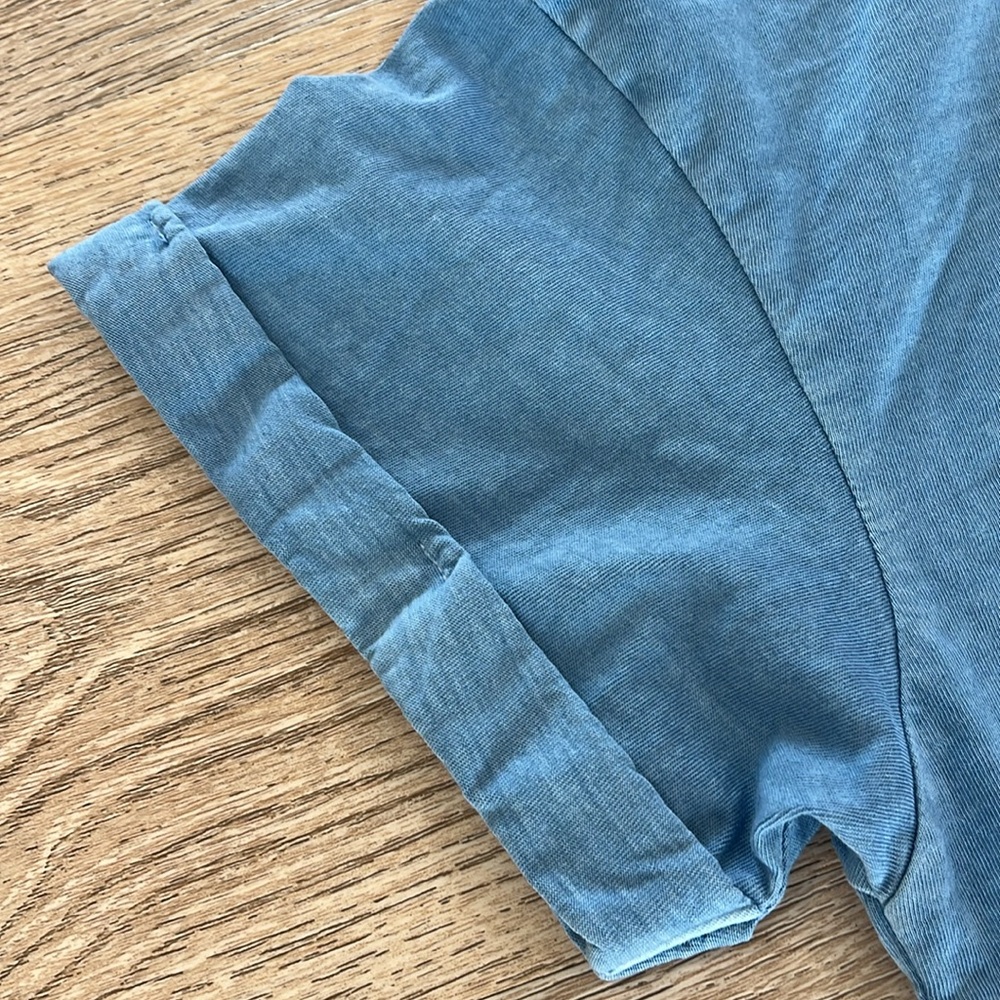 Girl Dangerous Sweet Life Boyfriend Tee | Denim Blue Oversized Fit | Size Small - Picture 9 of 14